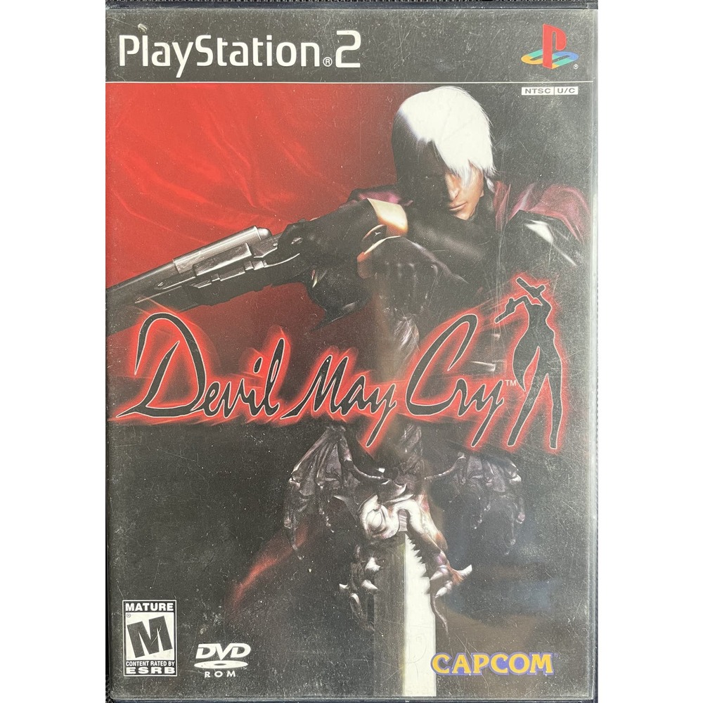 Devil May Cry (Sony PS2, 2002) Black Label Complete W/Manual CIB Tested